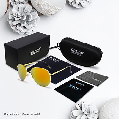 Aviator sunglasses polarised for women